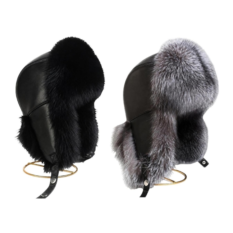 Trapper Hat Ear Flap - 2025 Nieuwe imitatiebont-trapperhoed met oorflap voor