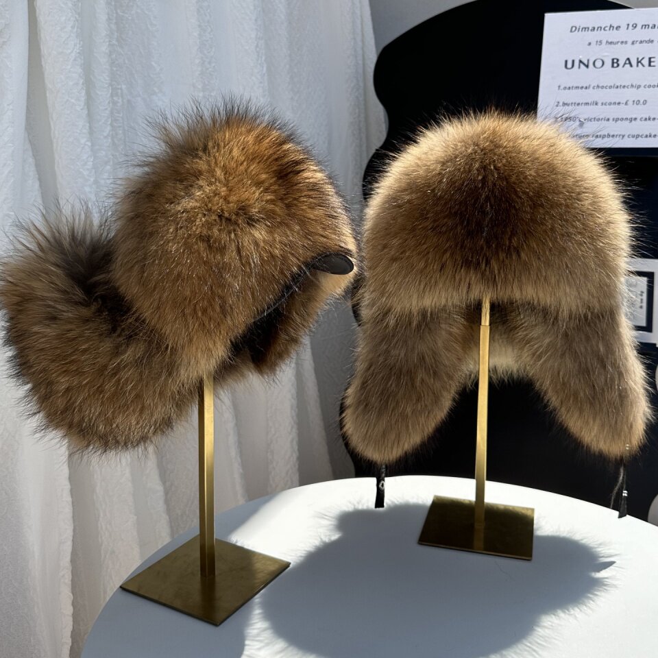 Trapper Hat Ear Flap - Echte vossenbontmuts voor dames en heren,