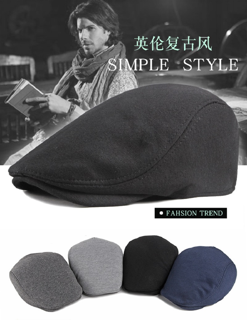 Newsboy Cap Ivy - Dames- en heren katoenen newsboy flat