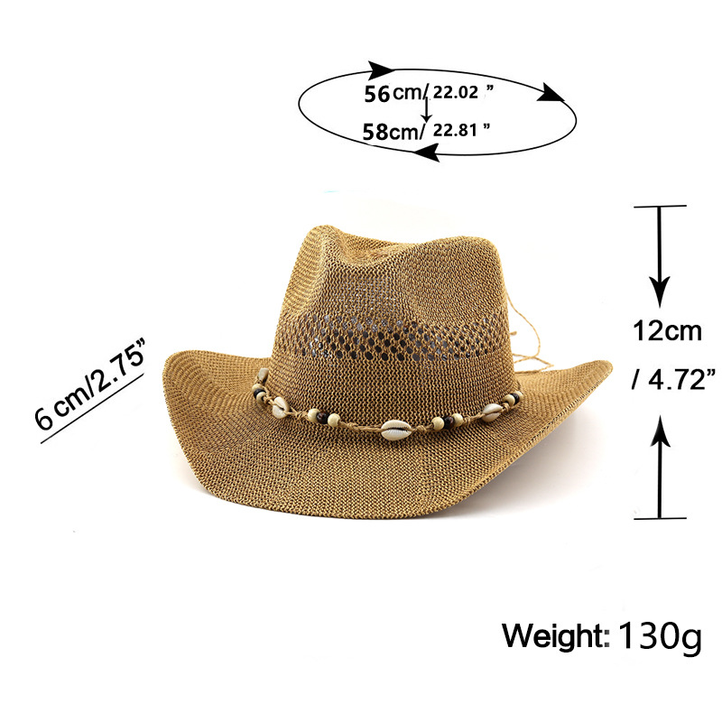 2026 Nieuwe zomer holle, ademe - Cowboy Hat Straw recensie en prijs