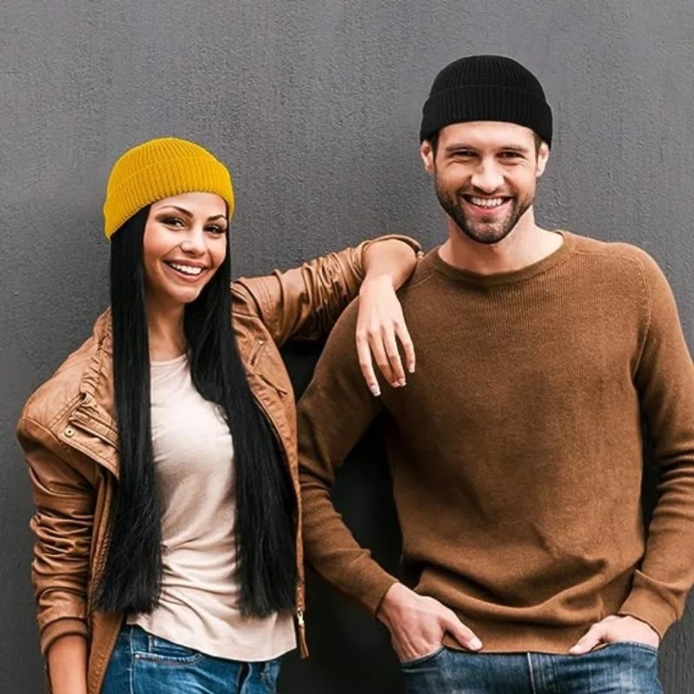 Herfst Winter Unisex effen kle - Beanie Cuffed Knit recensie en prijs