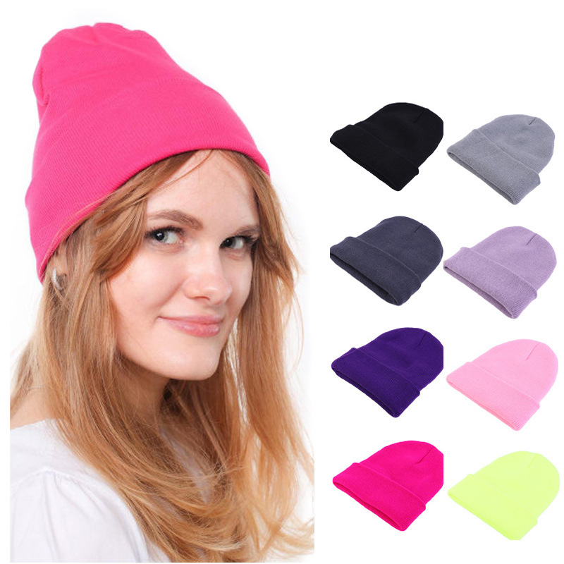 Modieuze effen gebreide beanie - Beanie Cuffed Knit recensie en prijs
