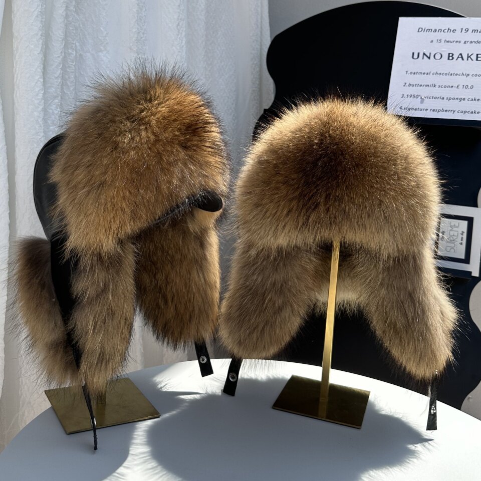 Echte vossenbontmuts voor dame - Trapper Hat Ear Flap recensie en prijs